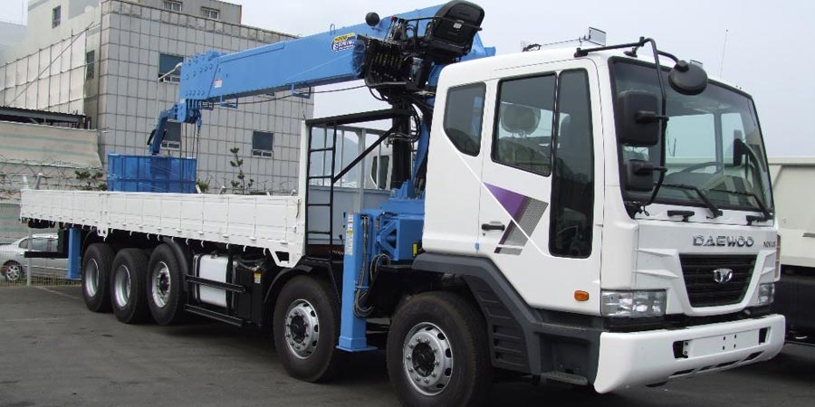 доставка на манипуляторе daewoo 15т
