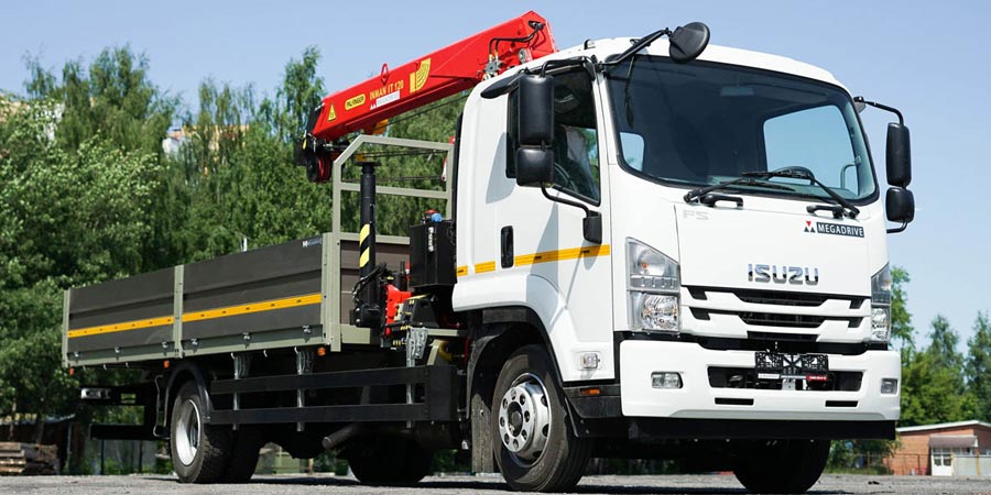 доставка на манипуляторе isuzu 10т